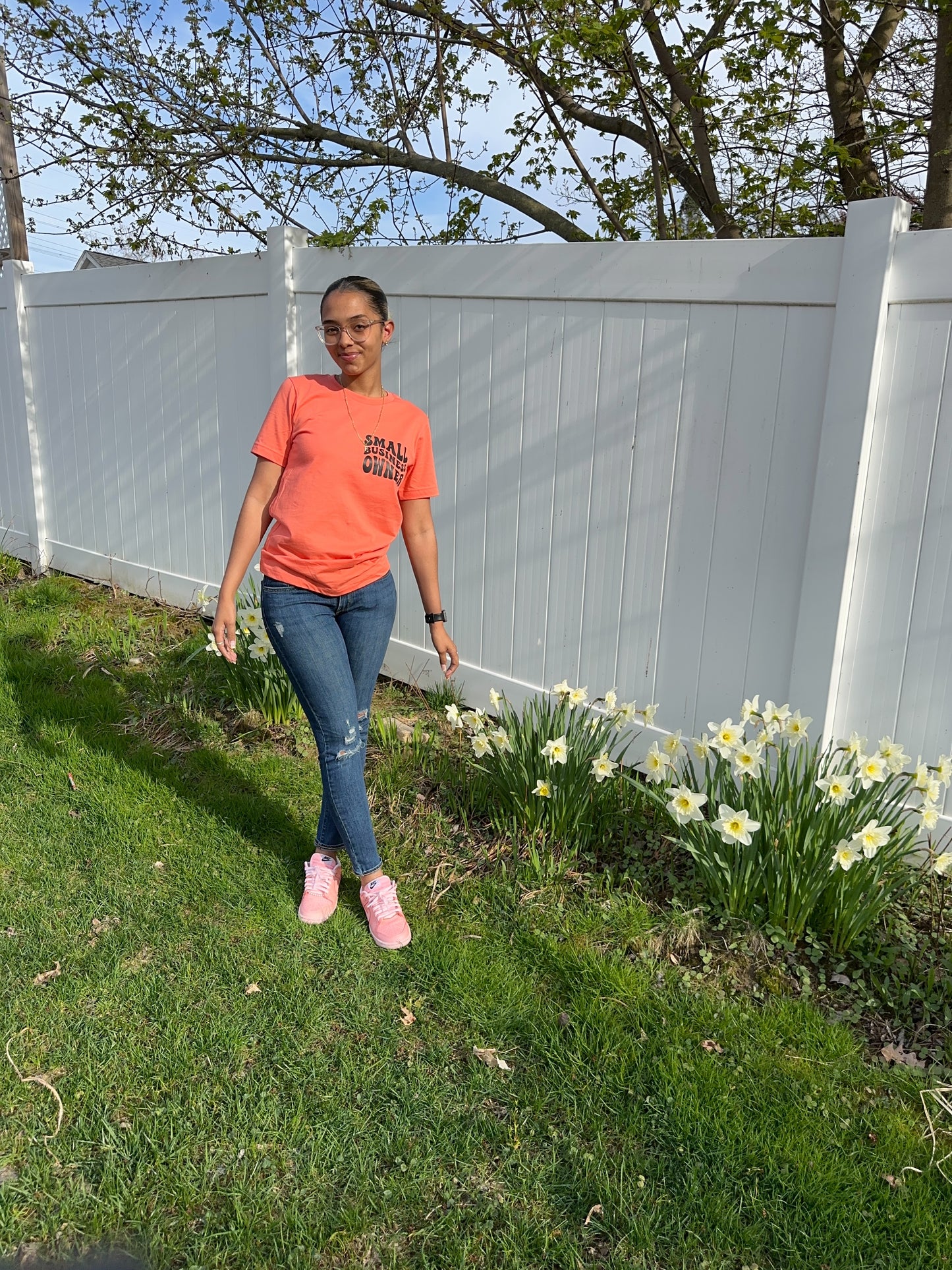 Small business owner T-shirt (Peach)