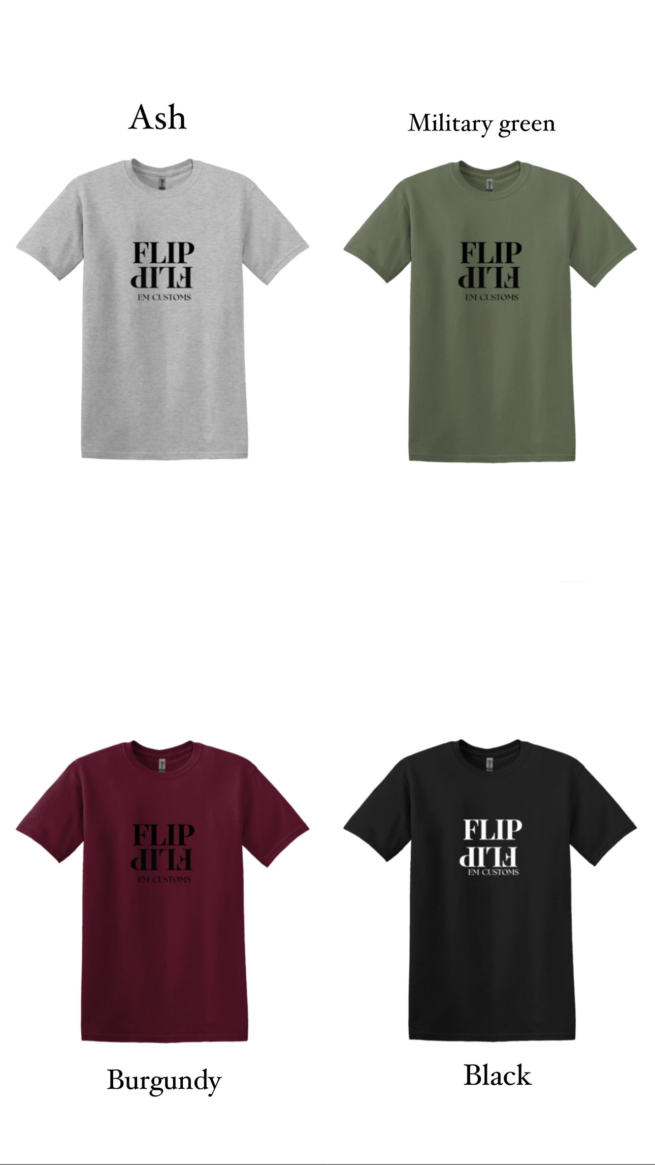 Flip em Customs logo T-shirt