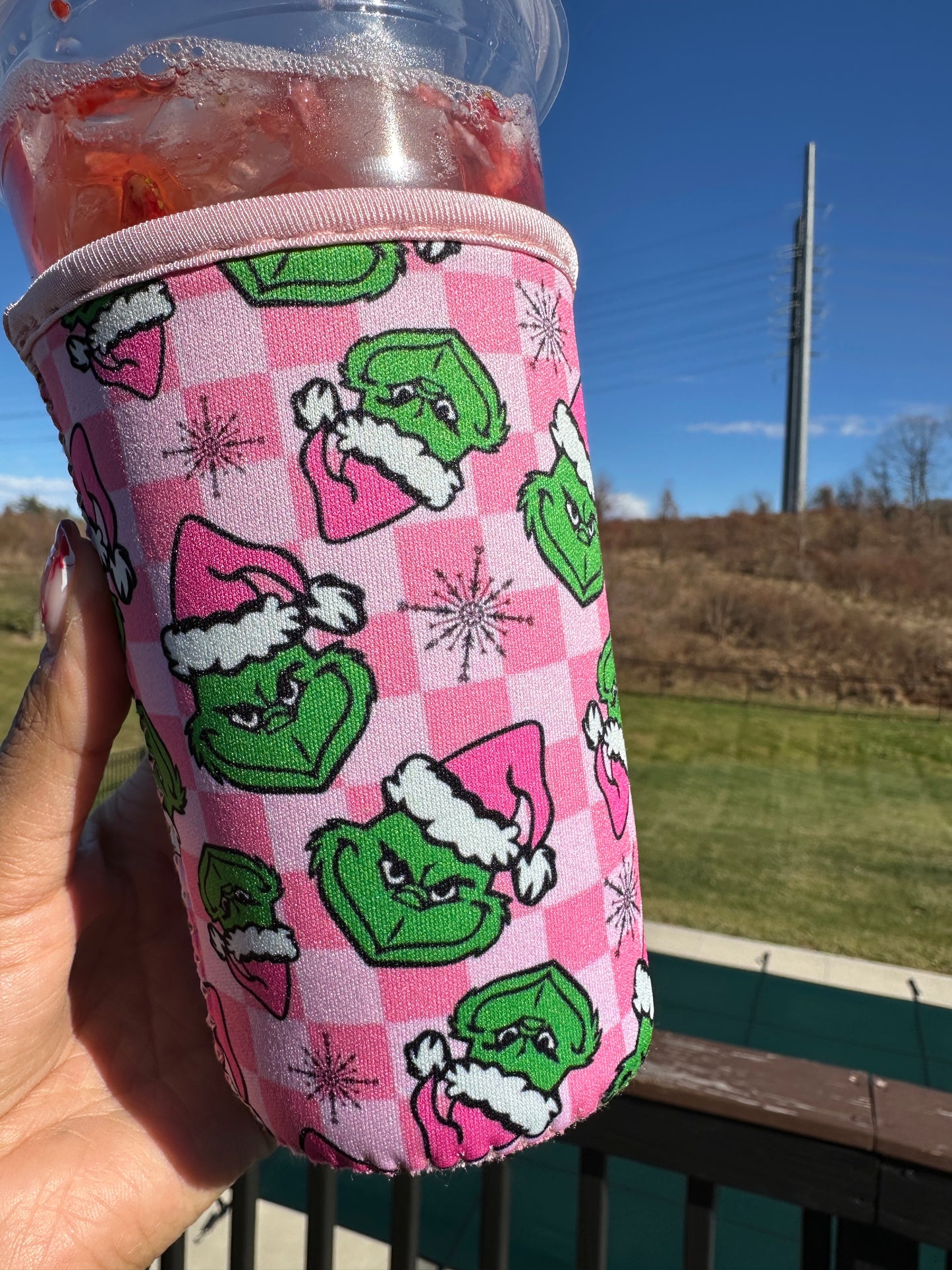 Green monster cup cozie