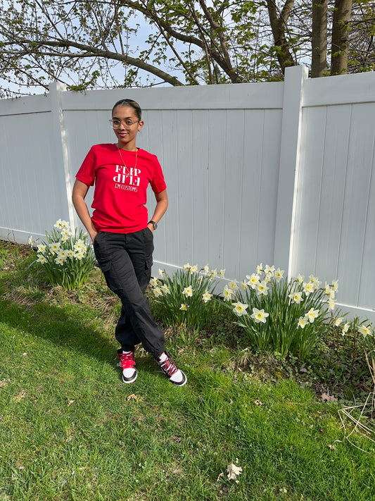 Cherry red logo T-shirt